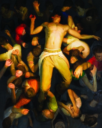 Bryan LeBoeufMosh Pit, 2003. Oil on linen. 60x48in. Collection of Peter N. Geisler Jr., West Palm Beach, Florida.