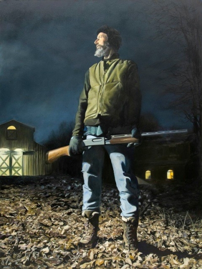 Kevin MuenteAmerican Gothic, 2013. Oil on canvas. 48x36in. Courtesy of the artist and the Richard J. Demato Fine Arts Gallery, Sag Harbor, New York.